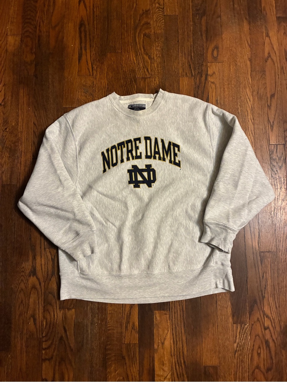 Y2K champion notre dame sweatshirt size large